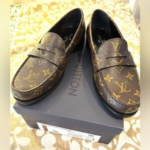 Louis Vuitton Monogram Brown Loafers for Men or women